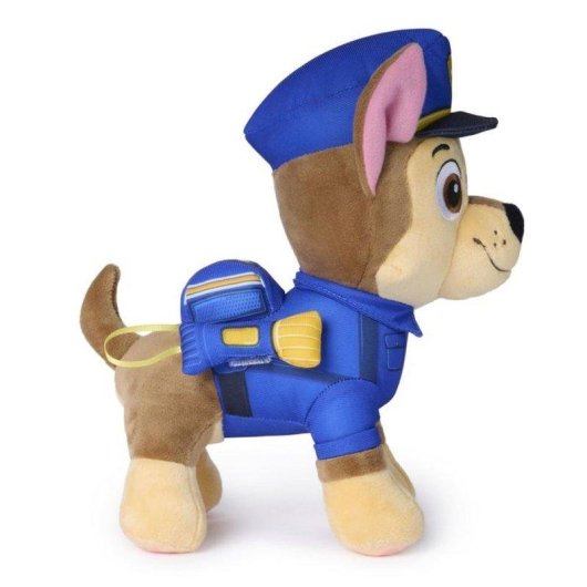 Peluche Patrulla Canina Chase 25 cm con Mochila y Linterna