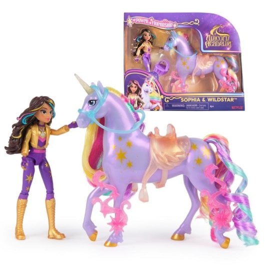 Bambola Spin Master Unicorn Academy Wildstar e Sophia con accessori