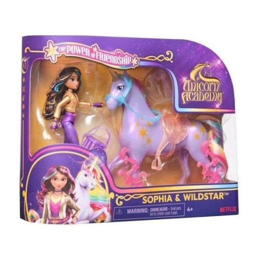 Bambola Spin Master Unicorn Academy Wildstar e Sophia con accessori