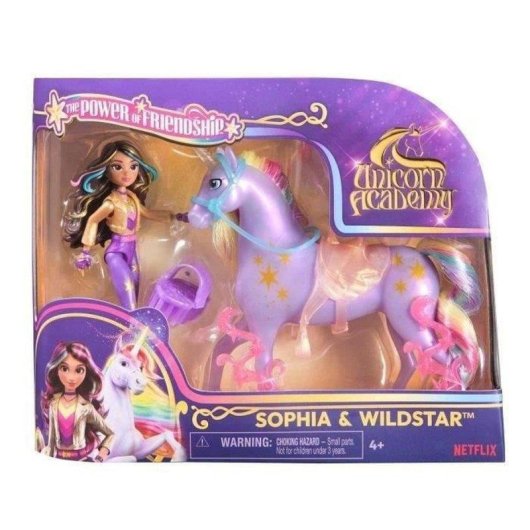 Bambola Spin Master Unicorn Academy Wildstar e Sophia con accessori