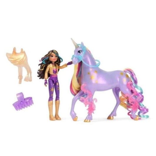 Bambola Spin Master Unicorn Academy Wildstar e Sophia con accessori