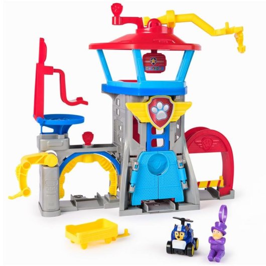 Spin Master PAW Patrol Spielzeug Flughafen Air Rescue mit Chase-Fahrzeug und Rettungsset