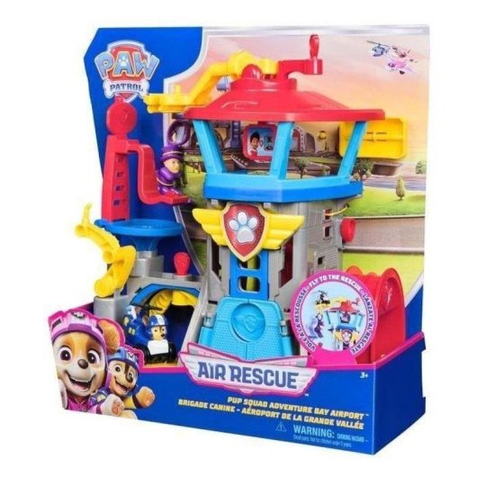 Spin Master PAW Patrol Spielzeug Flughafen Air Rescue mit Chase-Fahrzeug und Rettungsset
