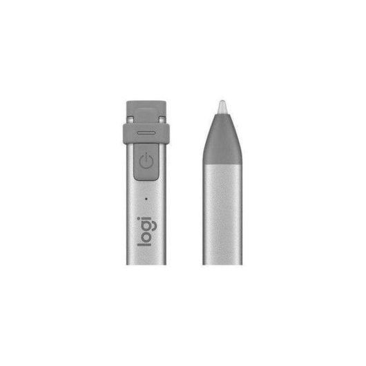 Caneta Stylus Ativa Logitech Crayon Cinza Bluetooth Inclinação 7,5h