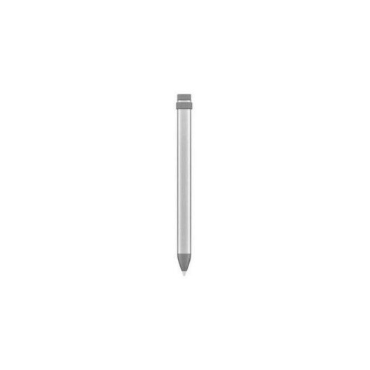 Caneta Stylus Ativa Logitech Crayon Cinza Bluetooth Inclinação 7,5h