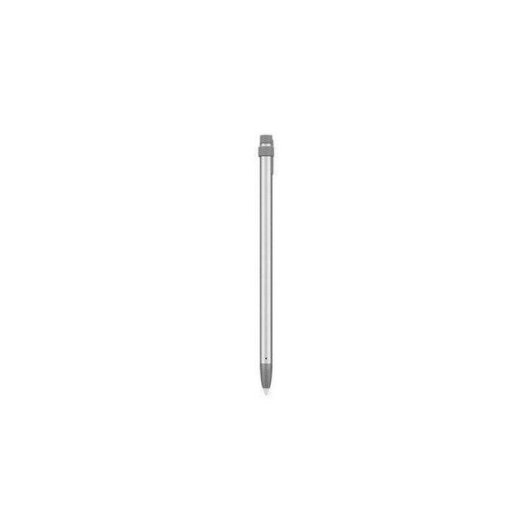 Caneta Stylus Ativa Logitech Crayon Cinza Bluetooth Inclinação 7,5h