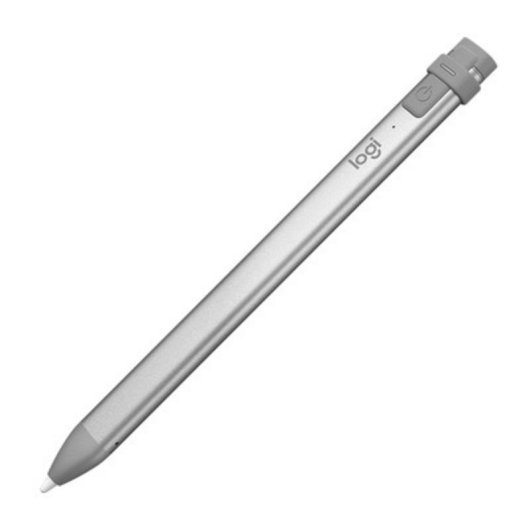 Caneta Stylus Ativa Logitech Crayon Cinza Bluetooth Inclinação 7,5h