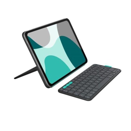Teclado Bluetooth Logitech Flip Folio QWERTZ Suizo iPad Pro 11"/Air 11" Grafito