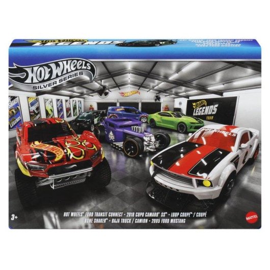 Hot Wheels Legends Multipack 6 Metallfahrzeuge 1:64 Veredeltes Design