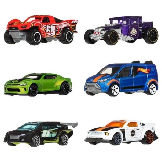 Hot Wheels Legends Multipack 6 Metallfahrzeuge 1:64 Veredeltes Design