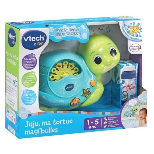 Tartaruga de Banho Interativa VTech Juju My Bubble Turtle com Música e Bolhas