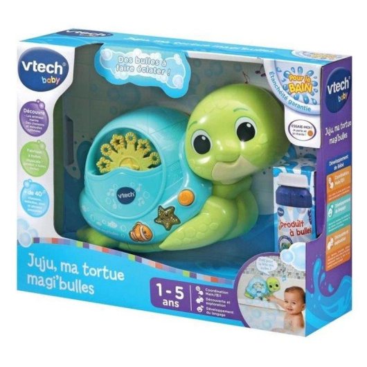 Tartaruga de Banho Interativa VTech Juju My Bubble Turtle com Música e Bolhas