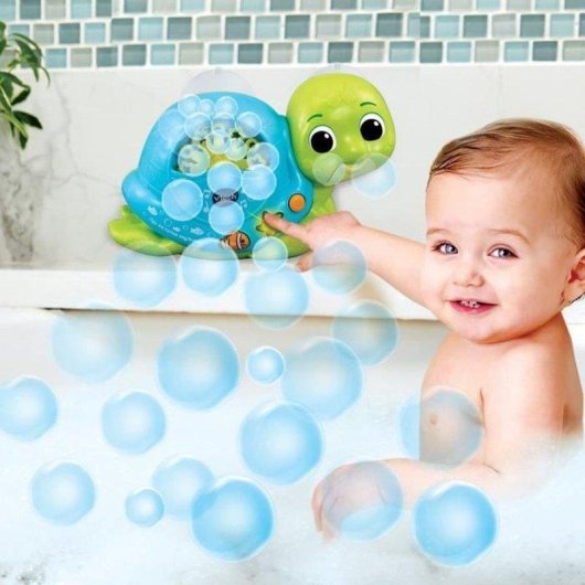 Tartaruga de Banho Interativa VTech Juju My Bubble Turtle com Música e Bolhas
