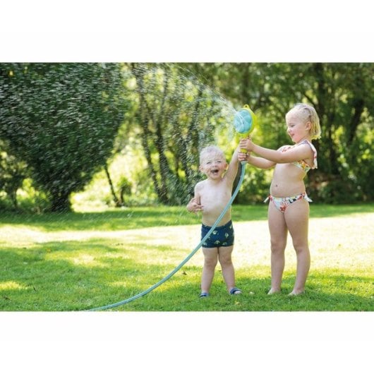 Doccetta Smoby 3 in 1 Blu con Raccordo Tipo Gardena per Gioco Esterno