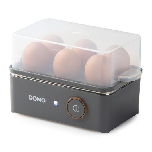 Cocedor de huevos Domo DO9283EK 400W 6 Huevos Negro