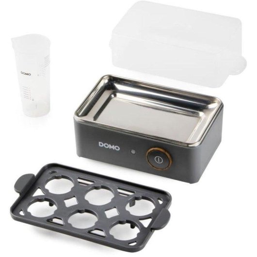 Cocedor de huevos Domo DO9283EK 400W 6 Huevos Negro