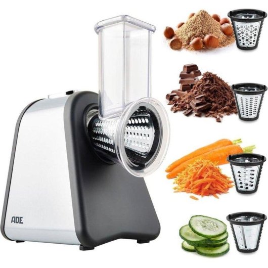 Grattugia elettrica ADE KA1802 200W con 4 inserti inox
