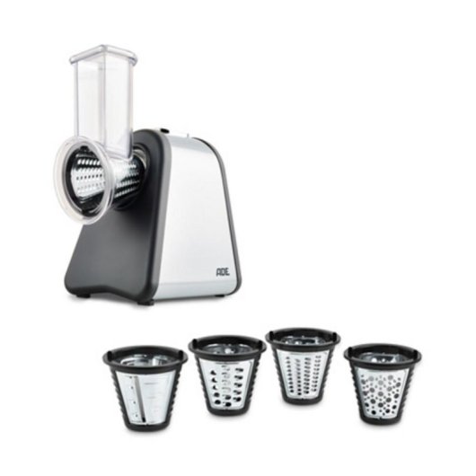Grattugia elettrica ADE KA1802 200W con 4 inserti inox