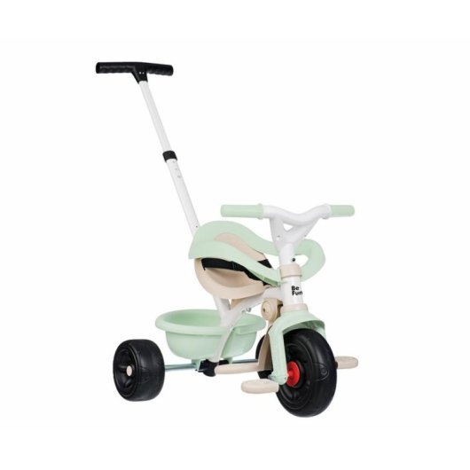 Tricycle Évolutif 3-en-1 Smoby Be Fun Confort avec Manche Parental