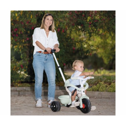 Tricycle Évolutif 3-en-1 Smoby Be Fun Confort avec Manche Parental