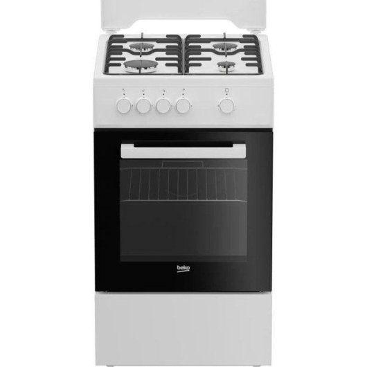 Beko FSG522DWC Gas Herd 50 cm 4 Herdplatten Gasofen 55 L Grill Knöpfe Zündung Thermosicherung