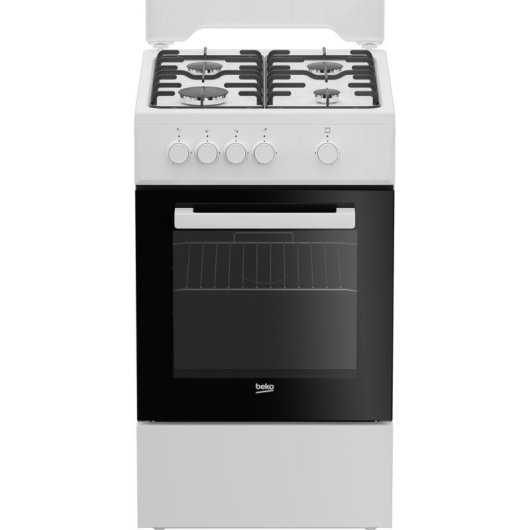 Beko FSG522DWC Gas Herd 50 cm 4 Herdplatten Gasofen 55 L Grill Knöpfe Zündung Thermosicherung