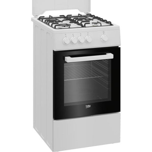 Beko FSG522DWC Gas Herd 50 cm 4 Herdplatten Gasofen 55 L Grill Knöpfe Zündung Thermosicherung