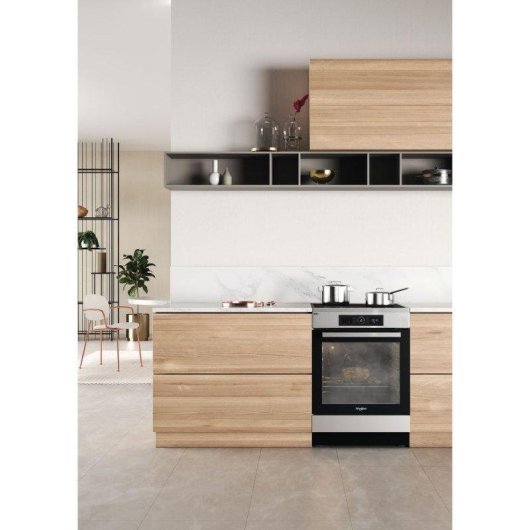 Cuisinière à induction Whirlpool WS68IB8ACX/FR/1 4 zones Flexicook Boost