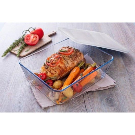 Backform Pyrex Cook & Freeze 2,6 L Borosilikatglas mit luftdichtem Kunststoffdeckel