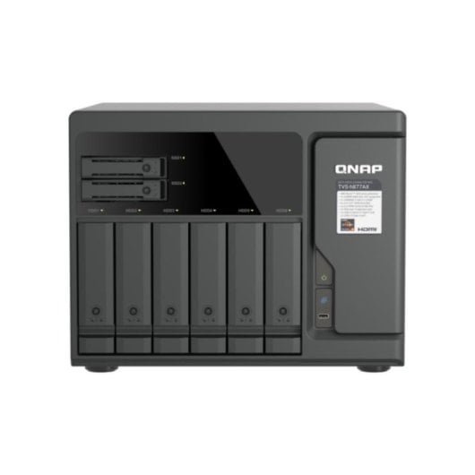 NAS Tour QNAP 8 baies AMD Ryzen 5 16GB DDR5 2,5GbE TVS-h877AX-R5-16G