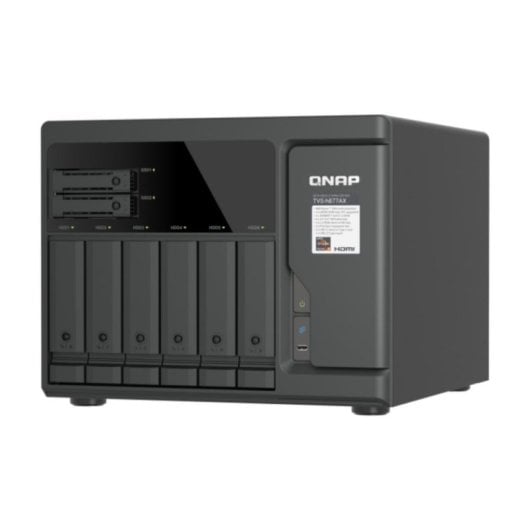 NAS Tour QNAP 8 baies AMD Ryzen 5 16GB DDR5 2,5GbE TVS-h877AX-R5-16G