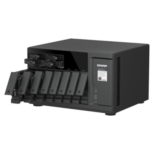 Servidor NAS torre QNAP 12 bahías AMD Ryzen 5 16GB DDR5 2,5GbE QTS Hero