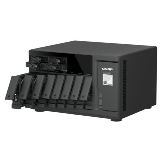 Servidor NAS torre QNAP 12 bahías AMD Ryzen 5 16GB DDR5 2,5GbE QTS Hero