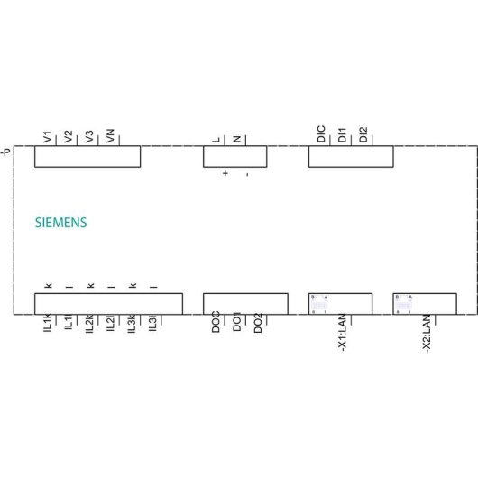 Energiemonitor Siemens 7KM3220-0BA01-1DA0 Spannung Strom Frequenz