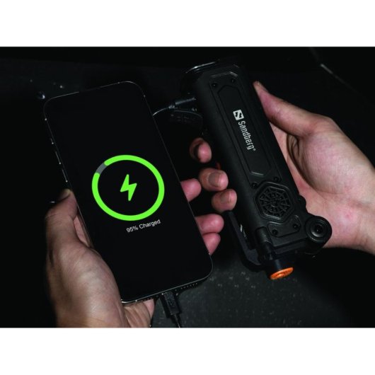 Batería externa Sandberg Survivor Car Escape Multi Tool con luz, sirena y panel solar