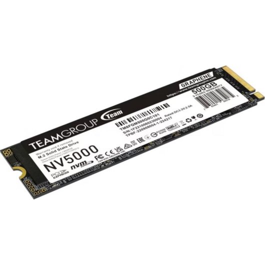 Disque Dur Team Group NV5000 500GB M.2 SSD PCIe 4.0 4500MB/s Lecture