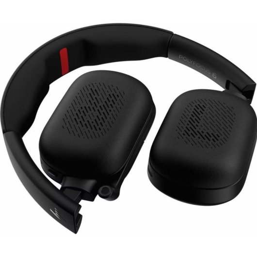 HP Poly Focus 625 Fold kabellose Bluetooth Stereo Ohrhörer faltbar schwarz