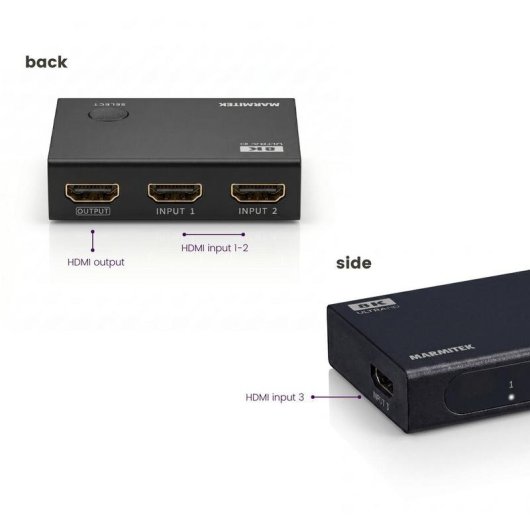 Switch HDMI Marmitek Connect 730 8K 60Hz 4K 165Hz