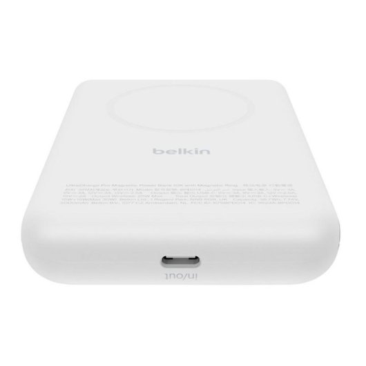 Bateria Externa Belkin 10000 mAh Qi2 MagSafe 30W Branco