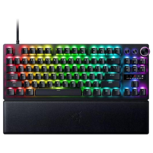 Teclado Razer Huntsman V3 Pro Tenkeyless mecánico con switches ópticos y RGB AZERTY francés
