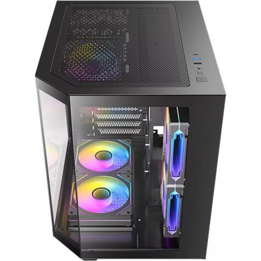 Caja PC MicroATX Antec CX M2 ARGB Compacta 5 Ventiladores Vidrio Templado