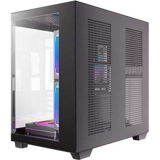 Caja PC MicroATX Antec CX M2 ARGB Compacta 5 Ventiladores Vidrio Templado