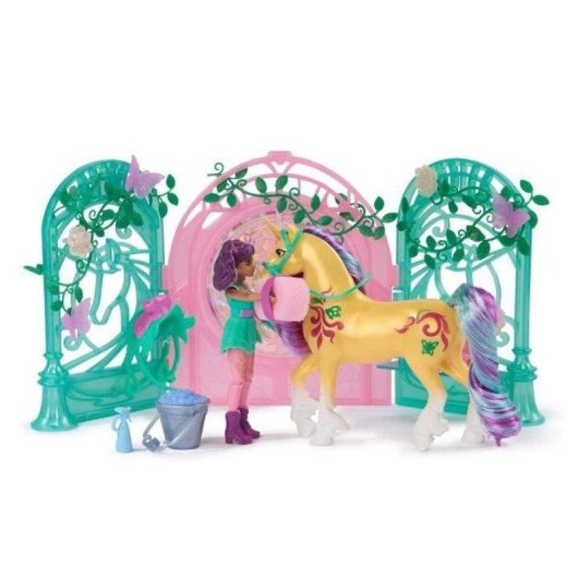 Set de juguetes Spin Master Unicorn Academy Ava & Leaf con unicornio de cambio de color 13 cm