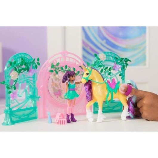 Set de juguetes Spin Master Unicorn Academy Ava & Leaf con unicornio de cambio de color 13 cm