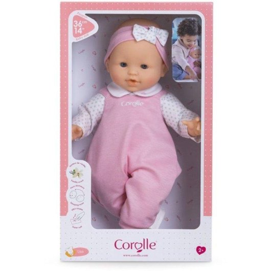 Boneca Corolle Mon Grand Poupon Lise 36 cm Vinil Suave Olhos Azuis Aroma Baunilha