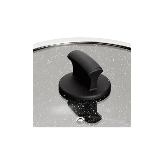 Kasserolle Inoxibar Absolut Black 28 cm Aluminium Antihaft Steinoptik