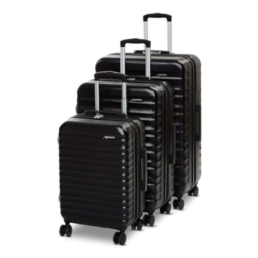 Valise PcCom Basics Set Rigide Extensible ABS 4 Roues Noir