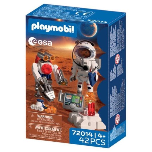 Kit Playmobil 72014 Astronauta ESA con Robot Assistente - 42 Pezzi