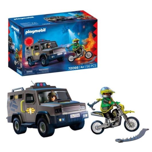 Gepanzertes Fahrzeug Playmobil Special Forces 72066 56 Teile