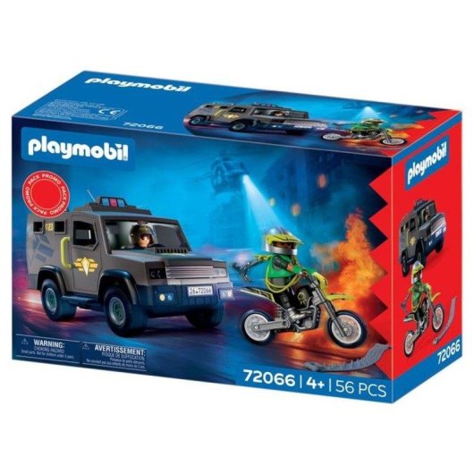 Gepanzertes Fahrzeug Playmobil Special Forces 72066 56 Teile